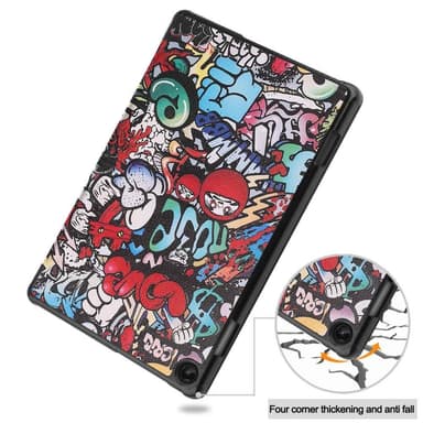 Tri-fold Fodral till Lenovo Tab M10 Gen 3 - Graffiti