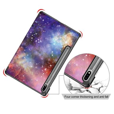 Slim Fit Cover Fodral Till Samsung Galaxy Tab S7 FE / Tab S7 Plus / Tab S8+ - Space