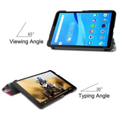 Tri-fold Fodral till Lenovo Tab M7 (3rd Gen) - Butterflies
