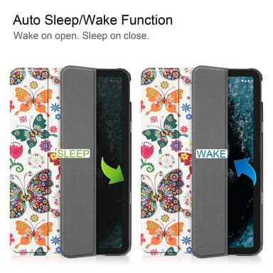 Slim Fit Cover Fodral Till Nokia T20 - Butterflies