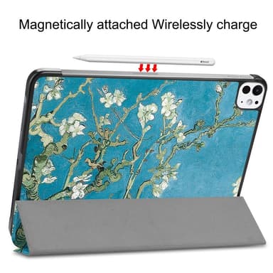 Till iPad Pro 11 (2024) Slim fit tri-fold fodral - Blossom