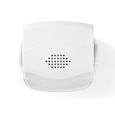 Nedis Rörelsedetektor Larm | Batteridriven | 3x AAA/LR03 | 80 dB | Detektorområde: 1.10 m | Detektorvinkel: 10 ° | Tak / Vägg | Vit
