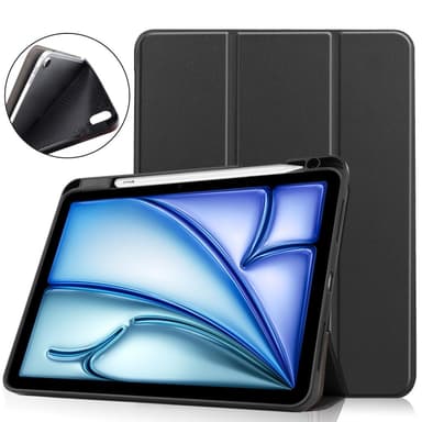 Till iPad Air 11 (2024) Slim fit tri-fold fodral Pennfack - Svart