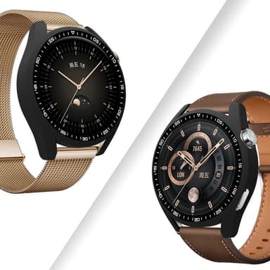 Huawei Watch GT 3 46mm Svart Ram med härdat glas