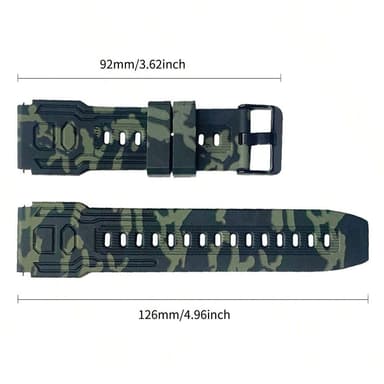Armband För Garmin Fenix ​​7 / 7 Pro / 6 / 5 22 mm silikon - Militär Gul