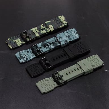 Armband För Garmin Fenix ​​7 / 7 Pro / 6 / 5 22 mm silikon - Militär Gul