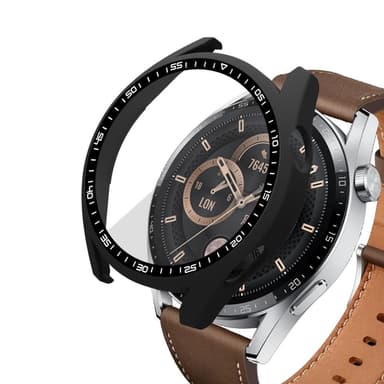 Huawei Watch GT 3 46mm Svart Ram med härdat glas
