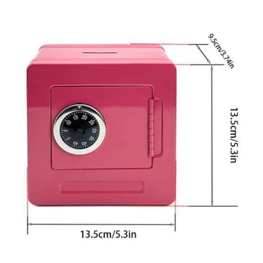 Kassaskrin med kodlås Säkerhetsbox - Rosa