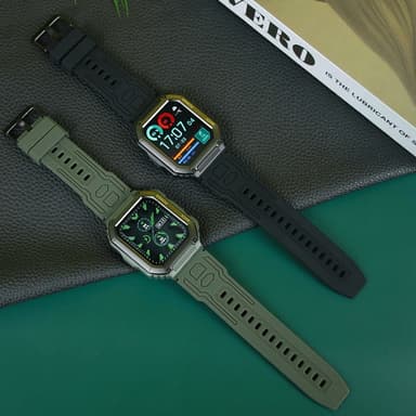 Armband För Garmin Fenix ​​7 / 7 Pro / 6 / 5 22 mm silikon - Militär Gul