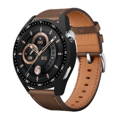 Huawei Watch GT 3 46mm Svart Ram med härdat glas