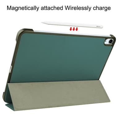 Till iPad Air 11 (2024) Slim fit tri-fold fodral - Grön
