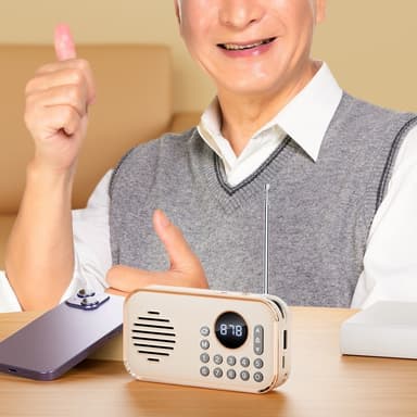 Bluetooth 5.0 FM-radio 3,5 mm ljudkabel TF-kort U Disk