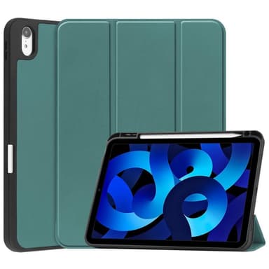 Apple iPad 10.9 2022 Slim fit tri-fold fodral Pennfack - Grön