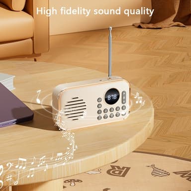 Bluetooth 5.0 FM-radio 3,5 mm ljudkabel TF-kort U Disk