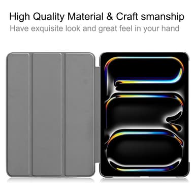 Till iPad Pro 11 (2024) Slim fit tri-fold fodral - RoseGold