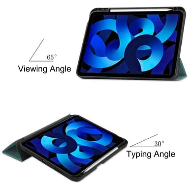 Apple iPad 10.9 2022 Slim fit tri-fold fodral Pennfack - Grön