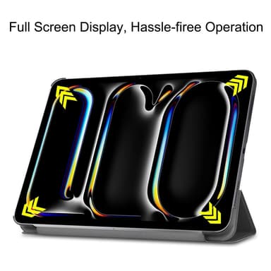 Till iPad Pro 11 (2024) Slim fit tri-fold fodral - Svart