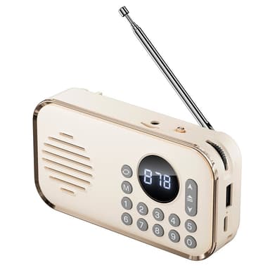 Bluetooth 5.0 FM-radio 3,5 mm ljudkabel TF-kort U Disk