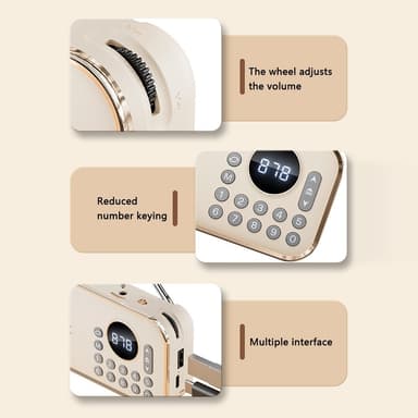 Bluetooth 5.0 FM-radio 3,5 mm ljudkabel TF-kort U Disk