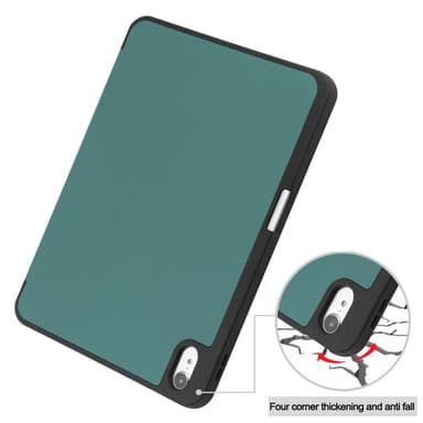 Apple iPad 10.9 2022 Slim fit tri-fold fodral Pennfack - Grön