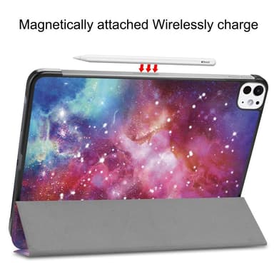Till iPad Pro 11 (2024) Slim fit tri-fold fodral - Galaxy