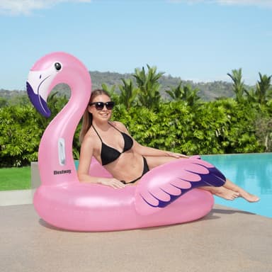 Bestway Badmadrass 1.53m x 1.43m Luxury Flamingo