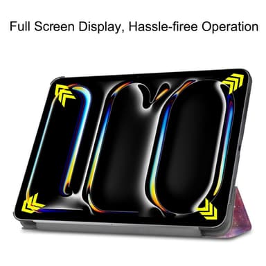 Till iPad Pro 11 (2024) Slim fit tri-fold fodral - Galaxy