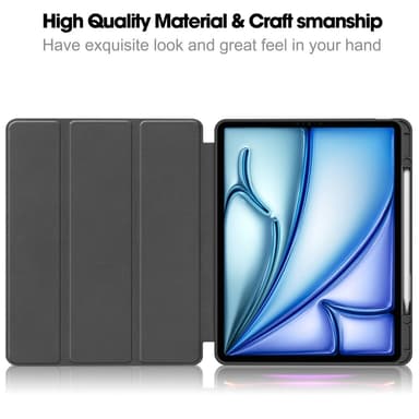 Till iPad Air 13 (2024) Slim fit tri-fold fodral Pennfack - Blossom