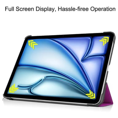 Till iPad Air 11 (2024) Slim fit tri-fold fodral - Lila