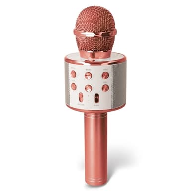 Forever BMS-300 Lite Bluetooth Karaoke-mikrofon med högtalare, Roséguld