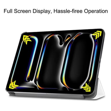 Till iPad Pro 11 (2024) Slim fit tri-fold fodral - Vit