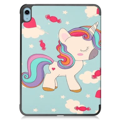 Apple iPad 10.9 2022 Slim fit tri-fold fodral - Unicorn