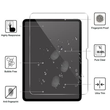 Till iPad Pro 13 (2024) Härdat glas Skärmskydd