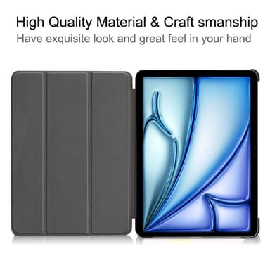 Till iPad Air 11 (2024) Slim fit tri-fold fodral - Lila
