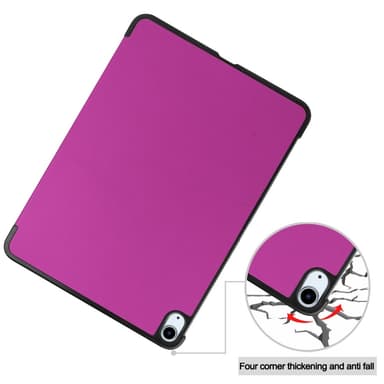 Till iPad Air 11 (2024) Slim fit tri-fold fodral - Lila