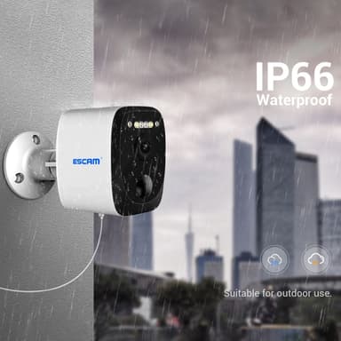 ESCAM QF370 3MP WiFi Kamera PIR Night Vision IP-kamera solpanel