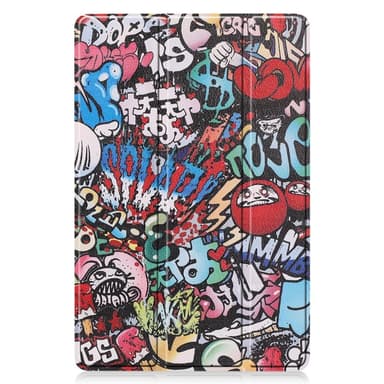 Slim Fit Cover Fodral Till Samsung Galaxy Tab S9 FE - Graffiti