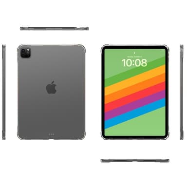 För iPad Pro 13 (2024) Transparent Surfplattfodral TPU Baksidesskydd