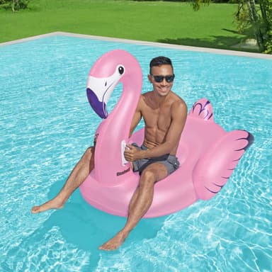 Bestway Badmadrass 1.53m x 1.43m Luxury Flamingo
