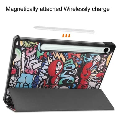 Slim Fit Cover Fodral Till Samsung Galaxy Tab S9 FE - Graffiti