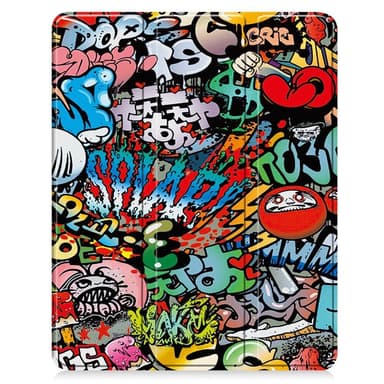 Till iPad Air 13 (2024) Slim fit tri-fold fodral Pennfack - Graffiti