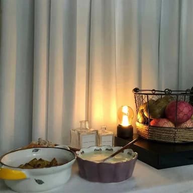 Retro glödlampa för sängbord LED-lampa Uppladdningsbar