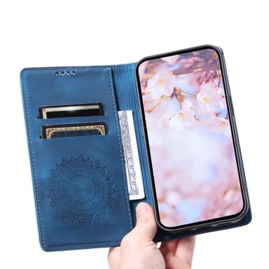 För Samsung Galaxy S25 plånboksfodral Fodral Skal Mandala blommönster