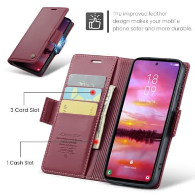 CASEME Plånboksfodral Samsung Galaxy S25 - Blå