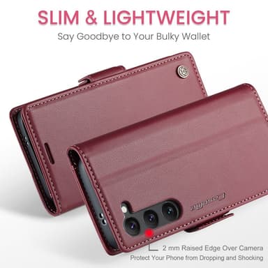 CASEME Plånboksfodral Samsung Galaxy S25 - Blå
