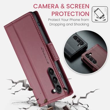 CASEME Plånboksfodral Samsung Galaxy S25 - Blå