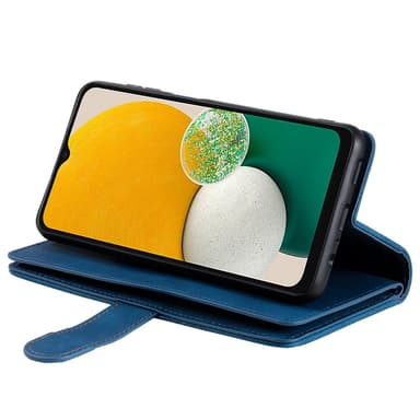 För Samsung Galaxy S25 5G Fodral med Dragkedja och 9 Kortplatser