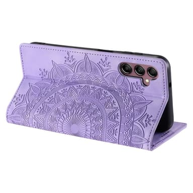 För Samsung Galaxy S25 plånboksfodral Fodral Skal Mandala blommönster