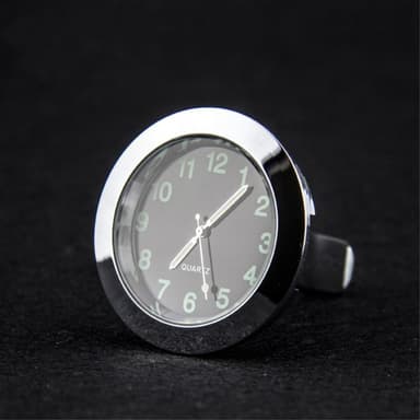 Analog klocka till Bil. Air Vent Clip-on Rund Quartz Bilinredning - Svart
