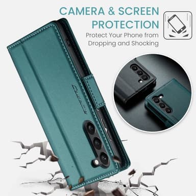 CASEME Plånboksfodral Samsung Galaxy S25 - Grön